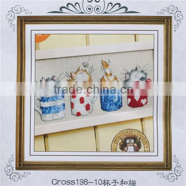 2015 New 100% Cotton Thread Needlework DIY Cross Stitch Sets For Embroidery Kits No Printed Cartoon Counted Cross Stitch Sets