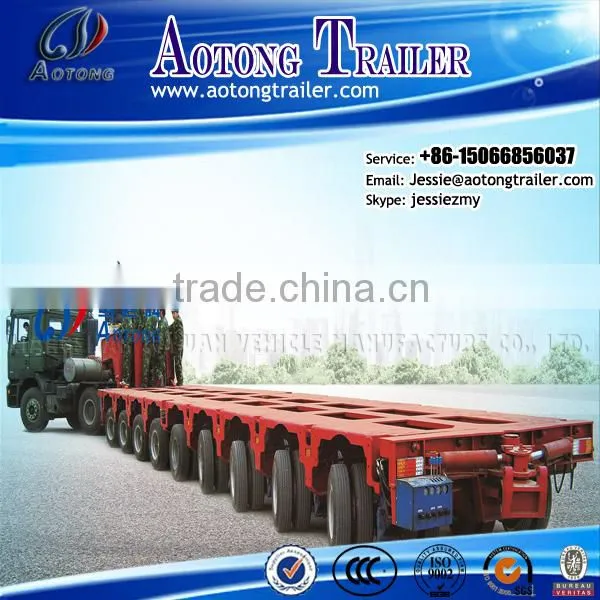 Modular Trailer Type Hydraulic Steering Modular Trailer With Power Gooseneck