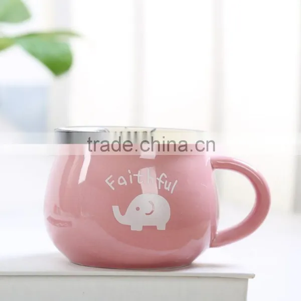 ZAKKA Cute Ceramic Milk Breakfast Ceramic Mug photo-6