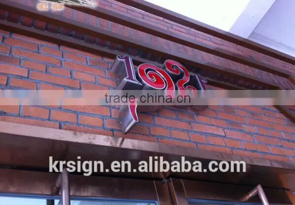 3d Mental Alphabet Letter Sign for Outdoor Signage Using photo-5