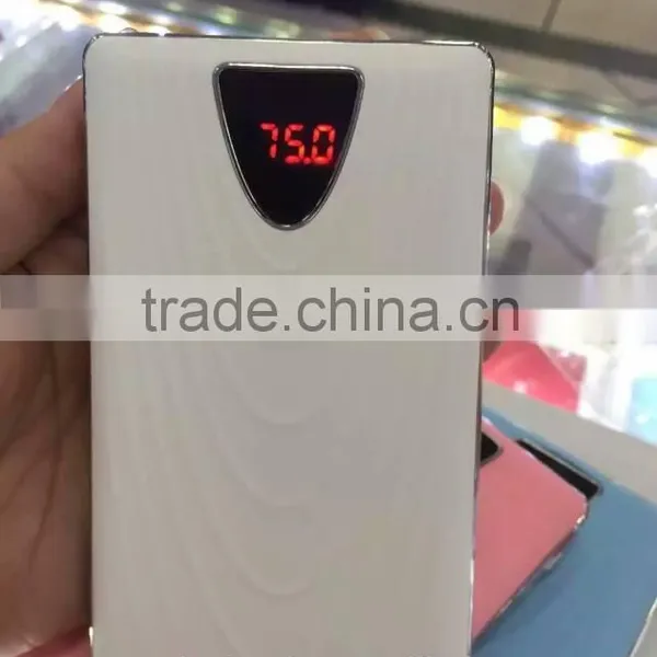 Creative Wave Shape Design Custom Laser Engraving Logo ABS Plastic Material LED Flash Lighting 20000mAh Power Bank Charger photo-2