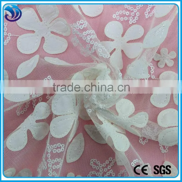 Sequin Net Embroiery Fabric Hand Embroidery Designs for Dress Embroidery Design photo-2