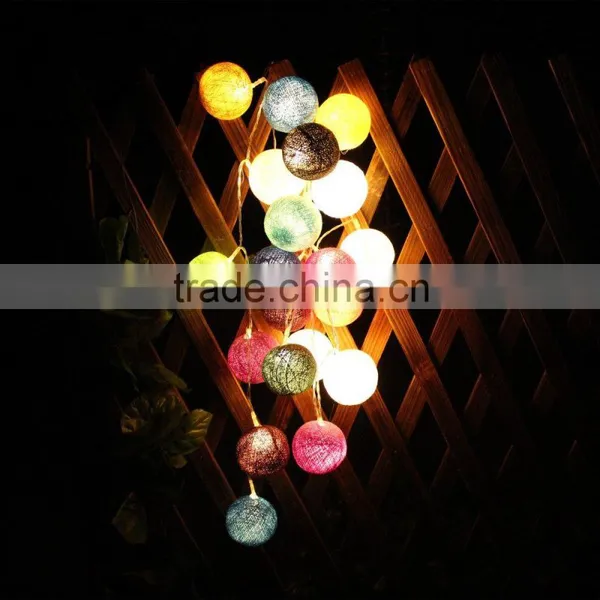 Colored Cotton Balls Mini Single Led Lights Battery Powed photo-5