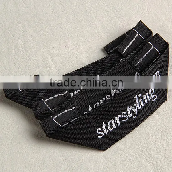 Custom Unique Triangle Folded Weaving Neck Label Size Label for Women's Spring Suit photo-4