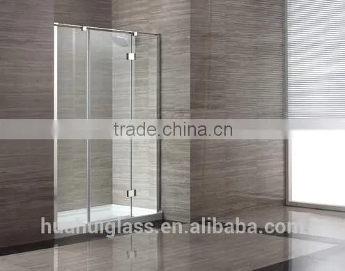 Straight Tempered Glass Pannel Corner Shower Door photo-2