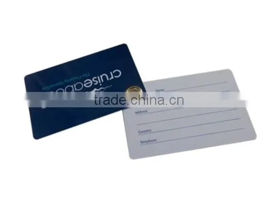 Double Plastic Luggage Tags for Airport Bag Hard Pvc Card Supplier's Choice photo-3