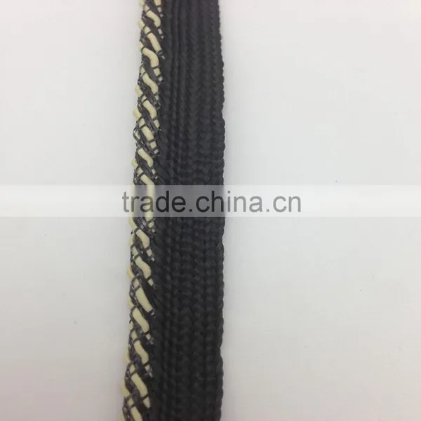 Polyester Black Binding Ribbon Cord/garment Accessories Piping Tape
