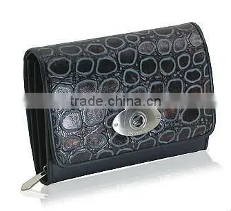 Men Zipper Leather Wallets