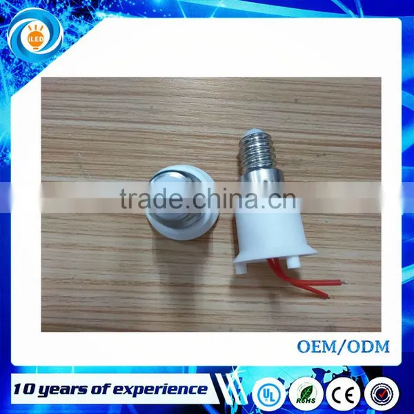 2016 New Arrival E14 Lamp Base Fireproof PBT ,E14 Lamp Holder Base Adapter