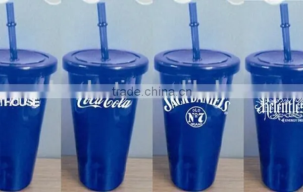 Eco-friendly 24OZ Plastic Juice Tumbler With Straw photo-2