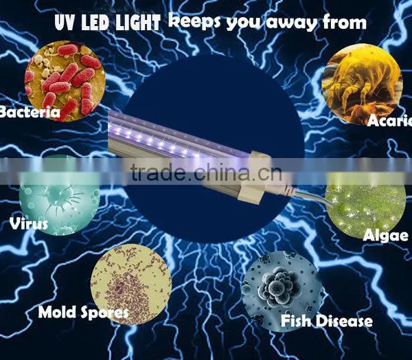 395nm uv Led 365nm 375nm 385nm 10W 20W 25W T8 LED Tube photo-2