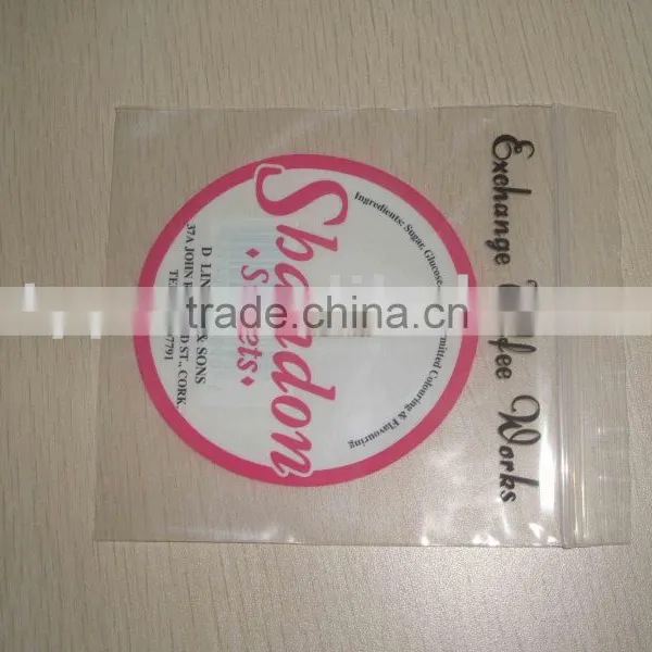 Plastic Zipper Food Packaging Bag for Candy
