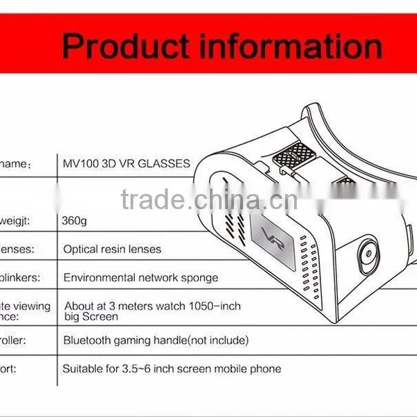 2016 New Products vr Box 3d Plastic Glasses With Compact Portable Design photo-6