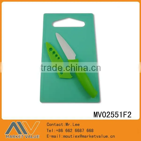 NEW DESIGN HOT SALE PLASTIC CUTTING BOARD WITH S.S KNIFE photo-3
