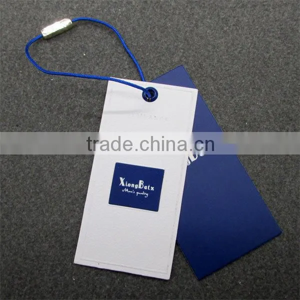 White & Blue Simple Hangtags With String photo-2