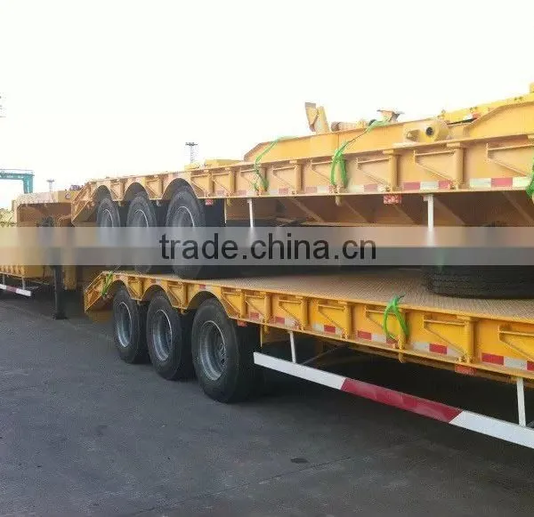 3 Axles Gooseneck Low Bed Semi Trailer / the Cheapest Low Bed Semi Trailers photo-2