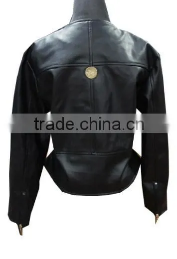2015 New Fashion Design Girls pu Jacket photo-2