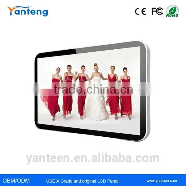 Rounded Corner Design 22inch Digital Signage Monitor, LCD Digital Signage Player