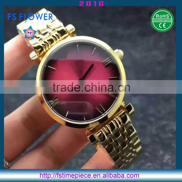 FS FLOWER - Hot Selling Fashion Watch Stainless Steel Case Women Reloj Mujer 2016 photo-5