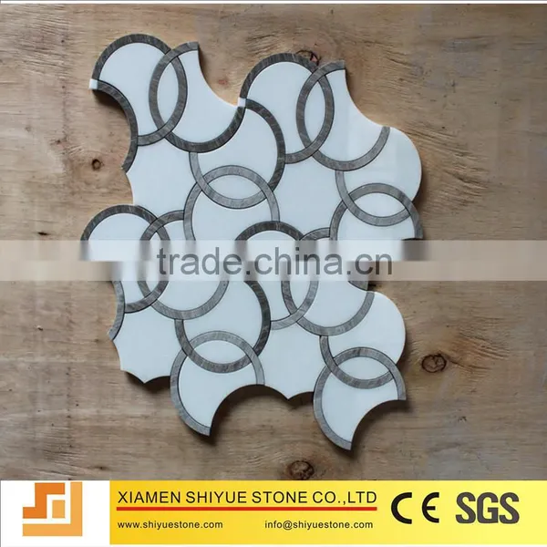 Wave Shaped Irregular Mosaic Tile photo-3