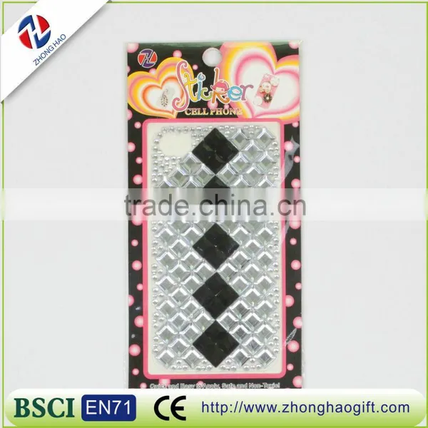 Gem Shape Cell Phone Decorative Crystal Strass Sticker photo-5