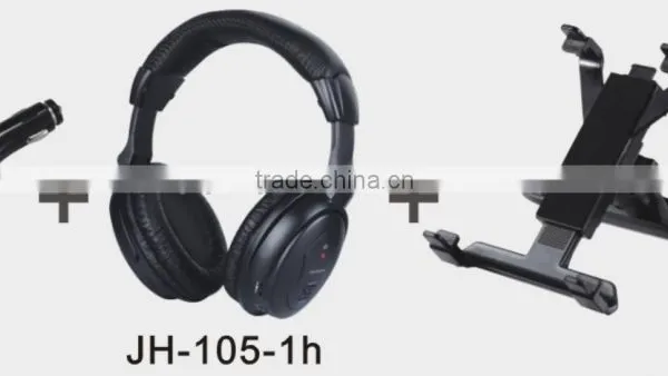 New Hot Selling In-car Wireless Audio System Headphones With FM Transmitter Charger and Mount for Ipad/iphone JH-105-1 photo-2
