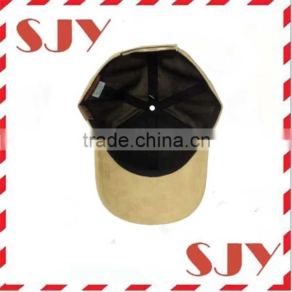 Unisex Adjustable Faux Suede Precurved Bill Baseball Cap Hat photo-5