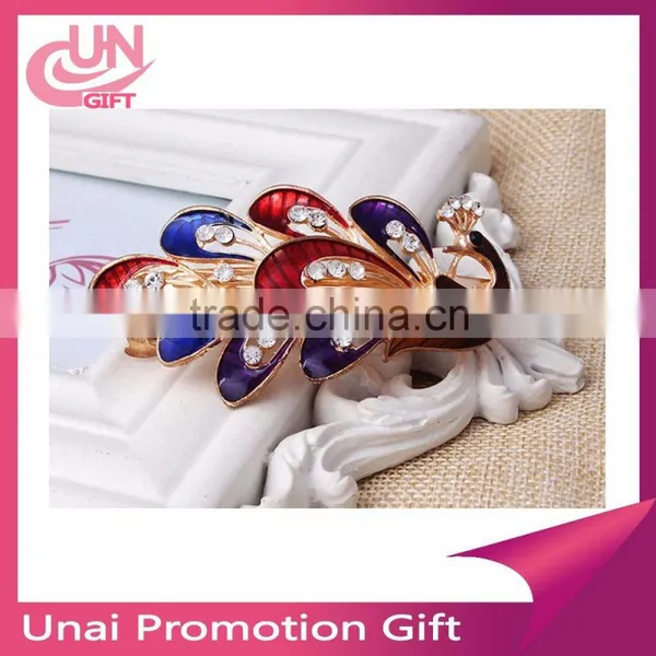 Jewelry Hairpin Fashion Gold Hairpin Colorful Rhinestone Hairpin