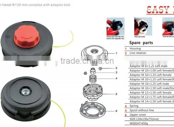 Grass Trimmer Head High Quality Trimmer Head Nylon Head Brush Cutter Nylon Head Trimmer Head photo-6