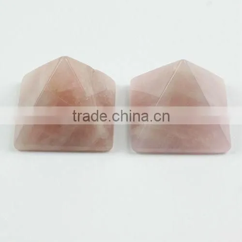 SL72514 Natural Rose Quartz Gemstone Energy Pyramid
