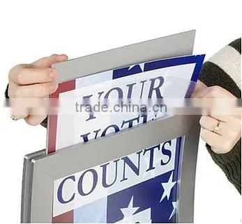 11 x 17 Sign Stand for Floor, Top Insert, S-shaped Curve - Silver(SF-A-013) photo-2