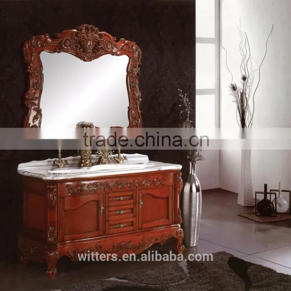 Top Bathroom Luxury Natural Marble Bathroom Cabinet Furniture WTS850 photo-3