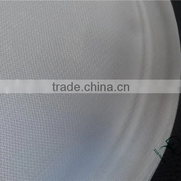 Round White Food Grade Paper Pulp Plate photo-3