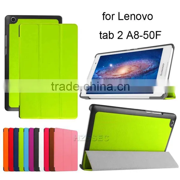 Cellphone TPU Case Smart Tablet Folding Flip Cover For Lenovo Tab 2 A8-50