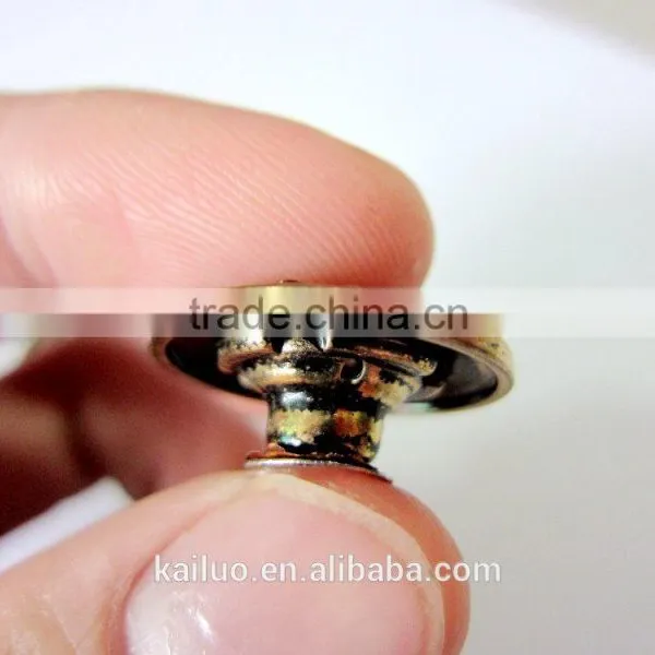 Brush Brass Color Jeans Button photo-6