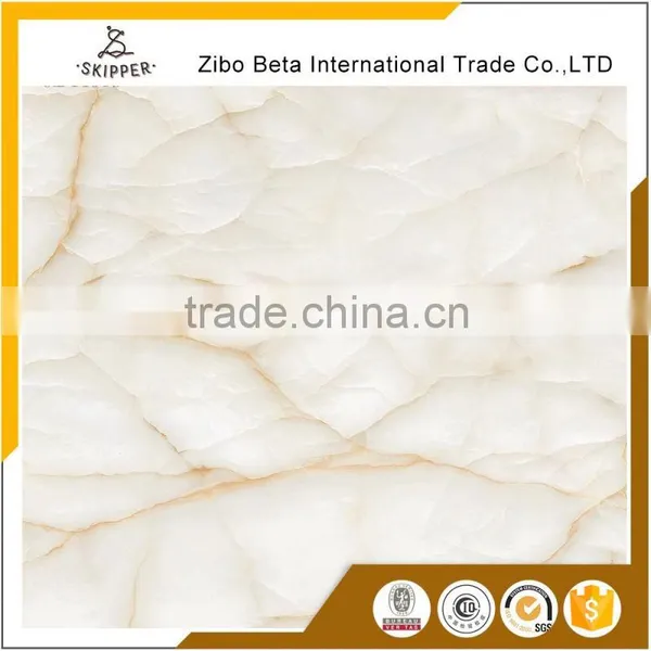 High Quality White Glazed Polished Porcelain Tile photo-6