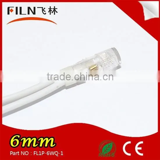 Plastic Waterproof 8mm 380v Yellow Blue Red Green White Led Indicator Lamp Cover photo-2