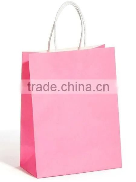 Wholesale Solid Color Gift Colorful Paper Kraft Bags photo-4