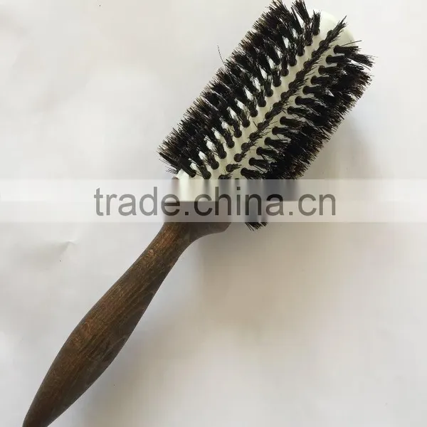 Wooden Aluminium Nylon and Bristle Hair Brush