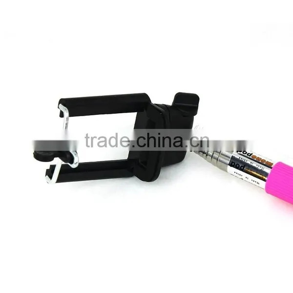 Battey-free 3.5mm Cable Take Pole W/ Clip Holder For IOS/Android Phones--Self-portrait Monopod--Perfect Christmas Gift photo-3