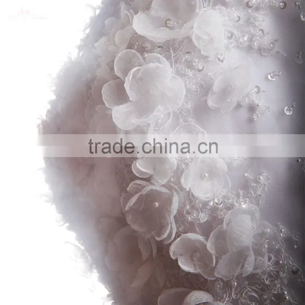 RSW1040 China Wholesale Real Fabric Flowers For Wedding Dress Pictures Of Latest Gowns Designs photo-4