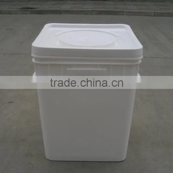 8 Gallon Plastic Square Bucket 30 L Plastic Cubic Pail Industrial Square Bucket With Lid photo-2