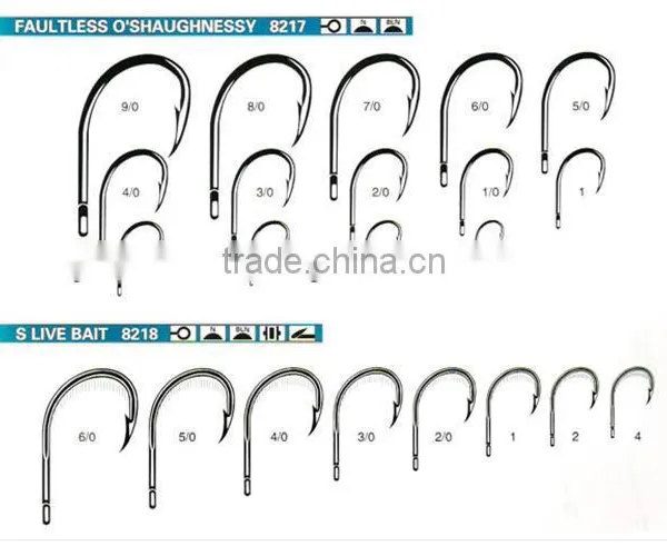 8217 8218 FAULTLESS O'SHAUGHNESSY FISHING HOOK