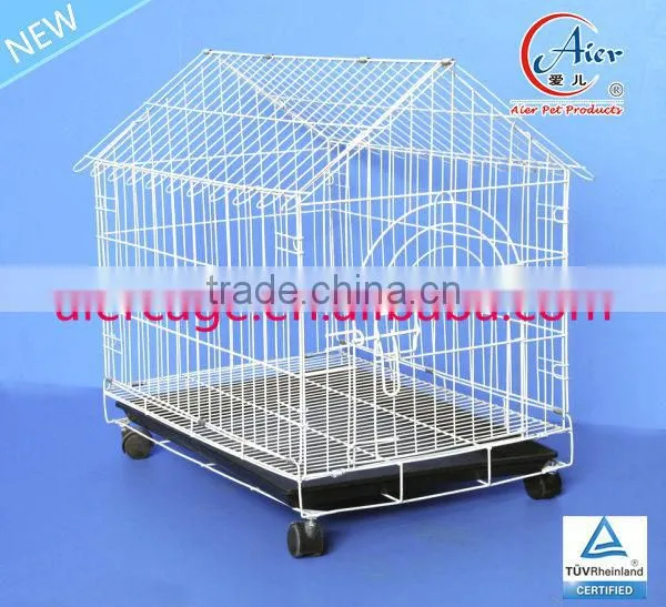 Pet Supply Folding Dog Cage With Wheel
