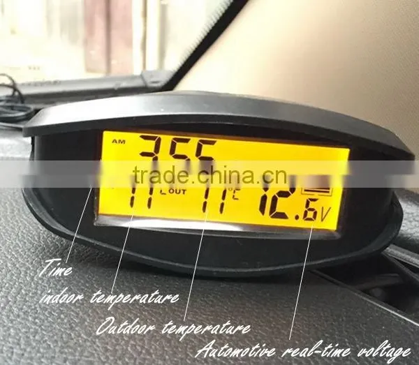 Car Thermometer/clocks Digital Voltmeter With Background Light. photo-5