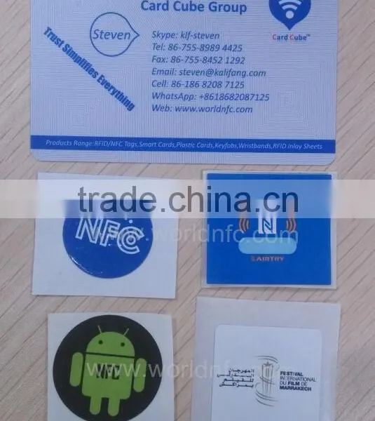 13.56MHz NTAG213 RFID NFC Sticker for Advisement Management photo-3