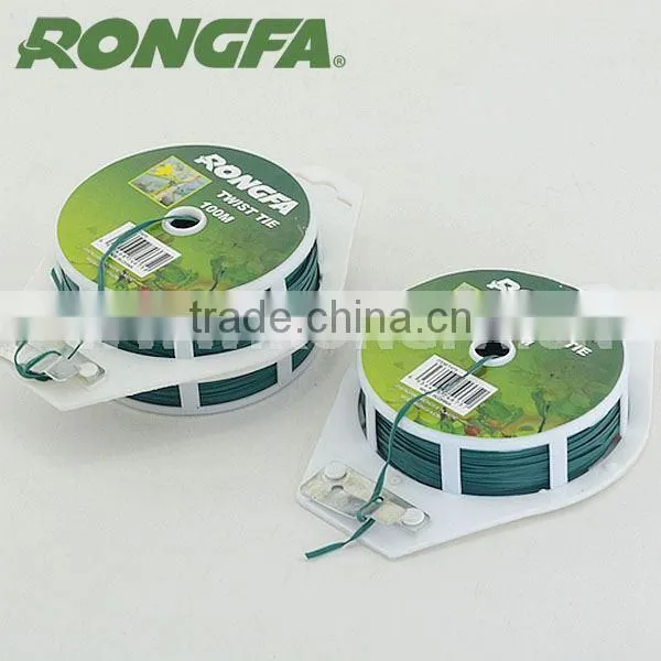 Plastic Green PVC Twist Tie With Dispener and Cutter for Gardening photo-4