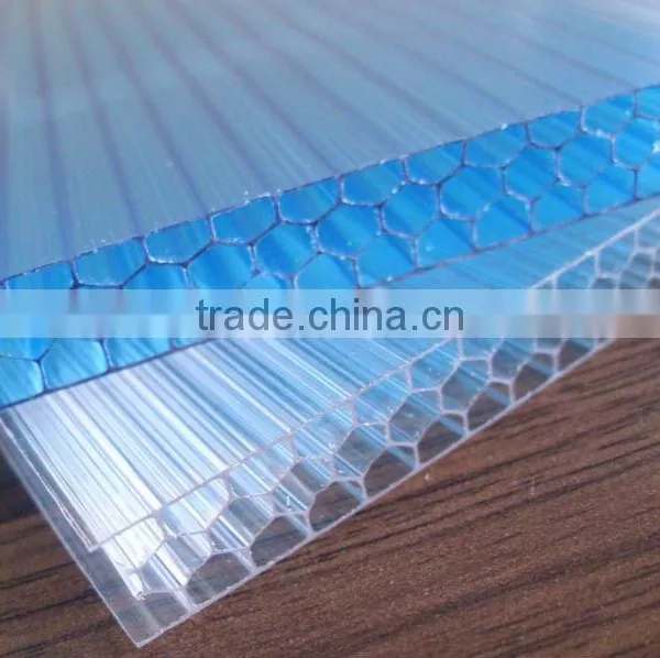 High Impact Strength Honeycomb Polycarbonate Sun Sheet for Building Material photo-2