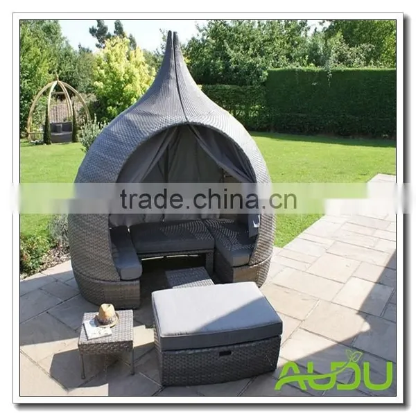 Audu SUN LOUNGER BATH SEATER RATTAN WICKER DINING OUTDOOR GARDEN FURNITURE SET photo-5