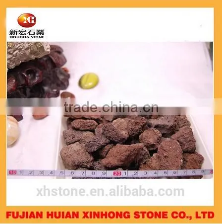Decorative Red Volcanic Garden Rocks for Sale photo-5